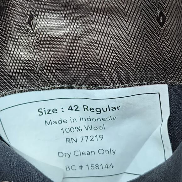 Joseph & Feiss Sport Coat Mens 42R Brown Herringbone Wool 2 Button Blazer Jacket - Picture 11 of 14